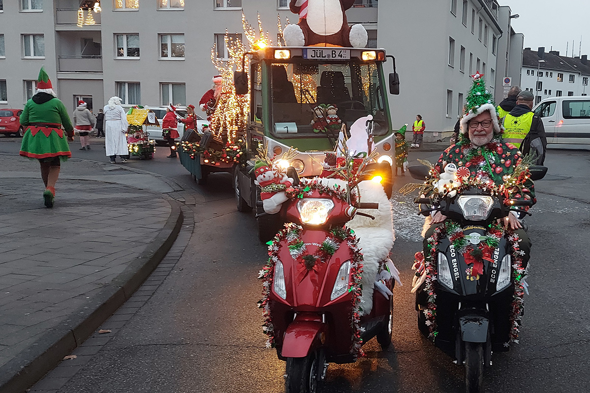 Lichterparade in der Jülicher Innenstadt 2025